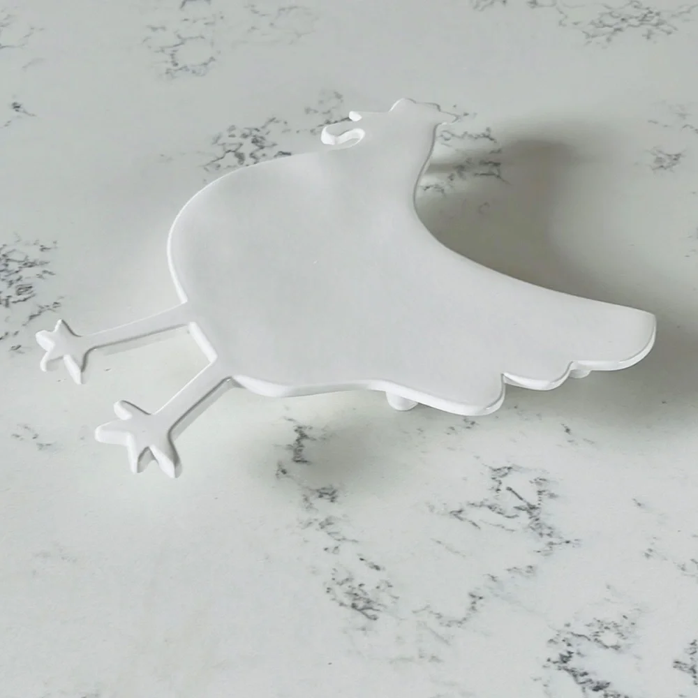 Crate&Barrel White Chicken Trivet